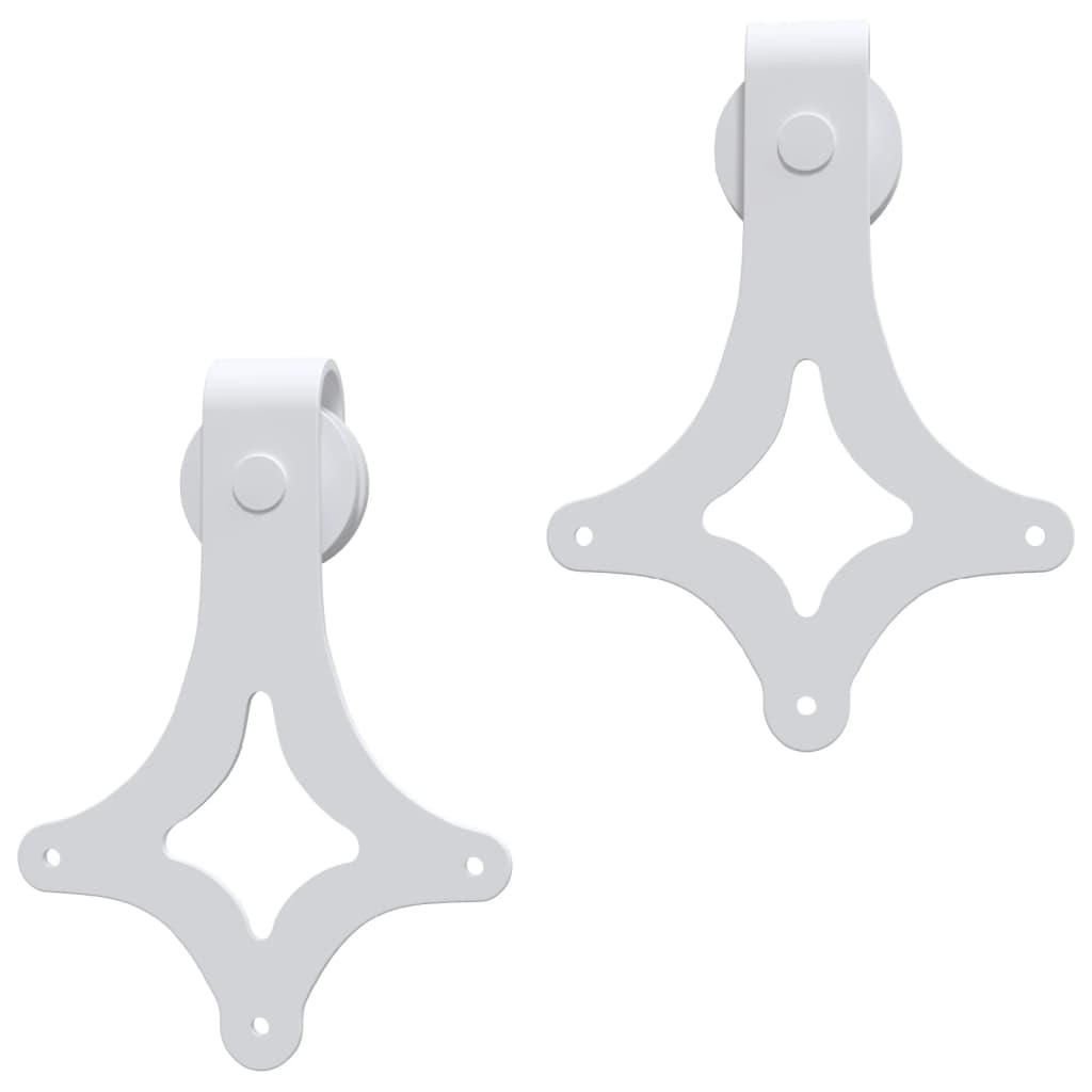 8720286854358_g_en_hd_3 vidaXL Sliding Door Hardware Kit 200 cm Steel White - Image 5