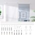 vidaXL Sliding Door Hardware Kit 200 cm Steel White - Image 6