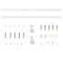vidaXL Sliding Door Hardware Kit 200 cm Steel White - Image 4