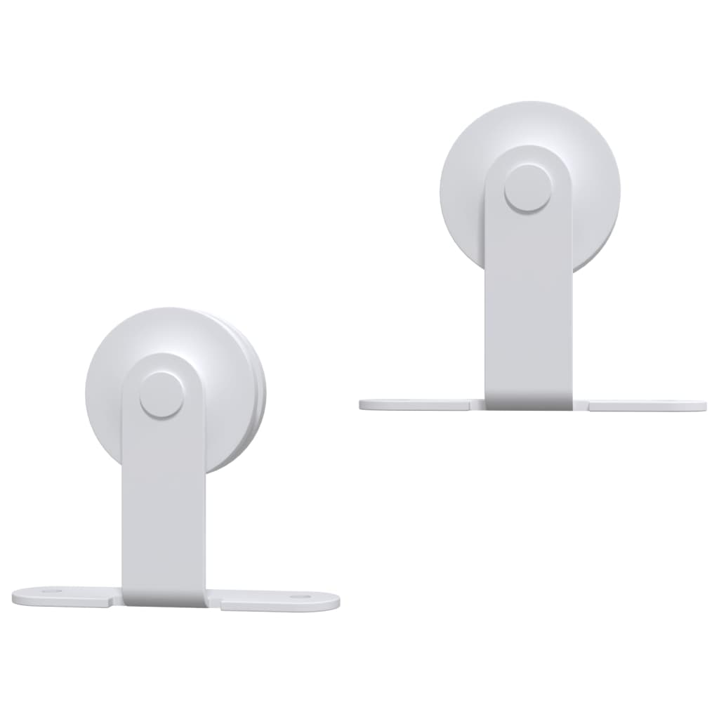 8720286854372_g_en_hd_3 vidaXL Sliding Door Hardware Kit 200 cm Steel White - Image 5