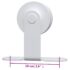 vidaXL Sliding Door Hardware Kit 200 cm Steel White - Image 8