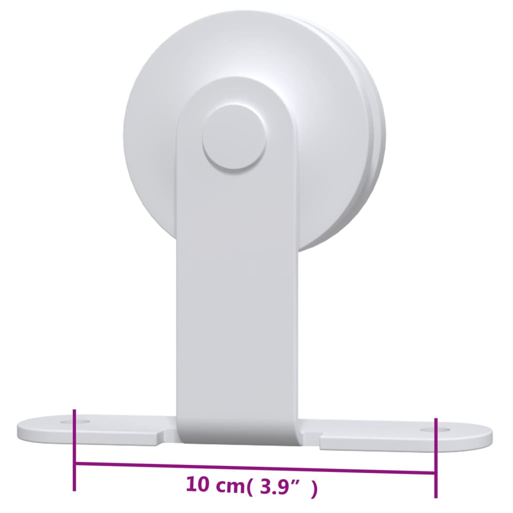 8720286854372_g_en_hd_6 vidaXL Sliding Door Hardware Kit 200 cm Steel White - Image 8