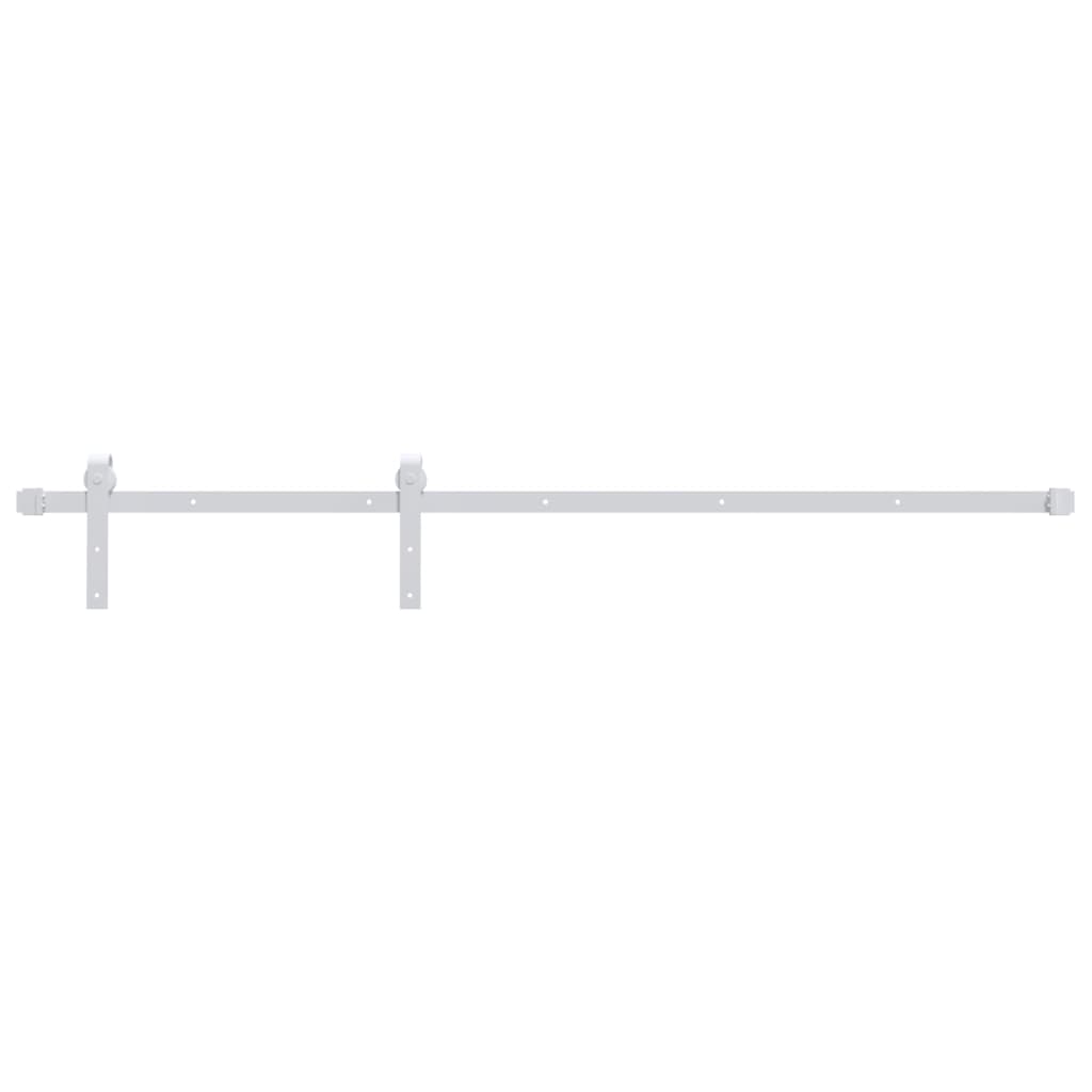 8720286854396_a_en_hd_1 vidaXL Sliding Door Hardware Kit 200 cm Steel White - Image 2