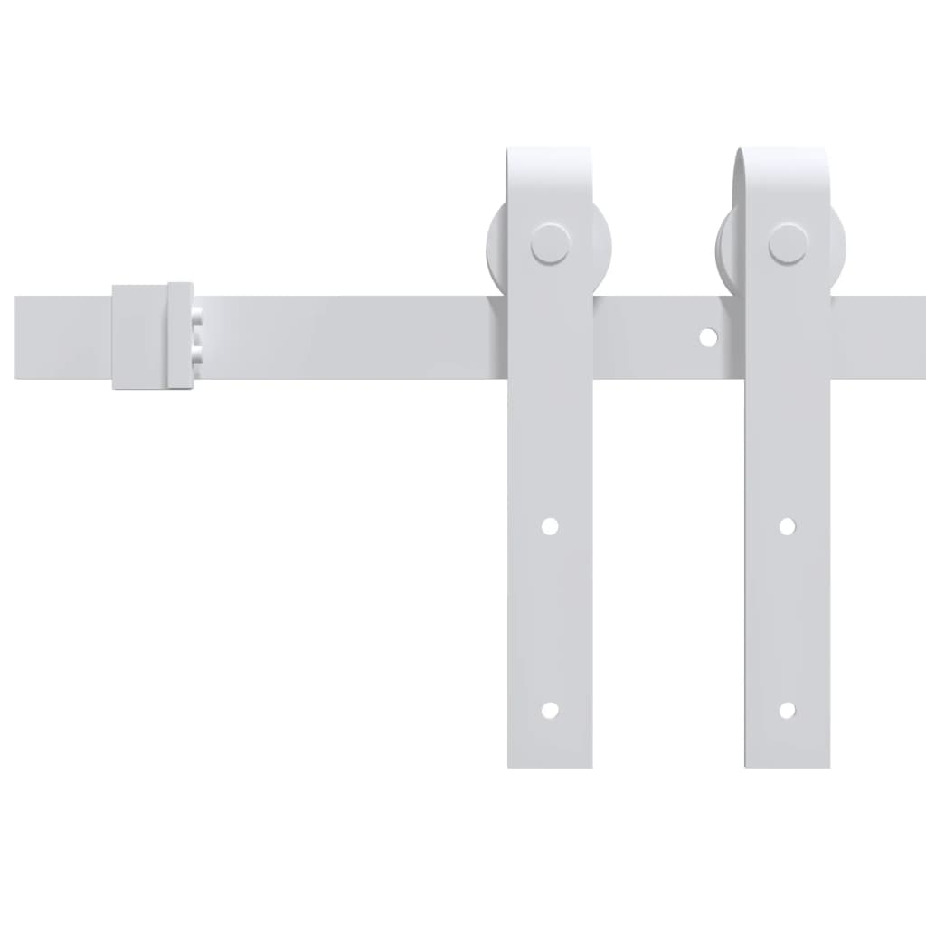8720286854396_g_en_hd_1 vidaXL Sliding Door Hardware Kit 200 cm Steel White - Image 3