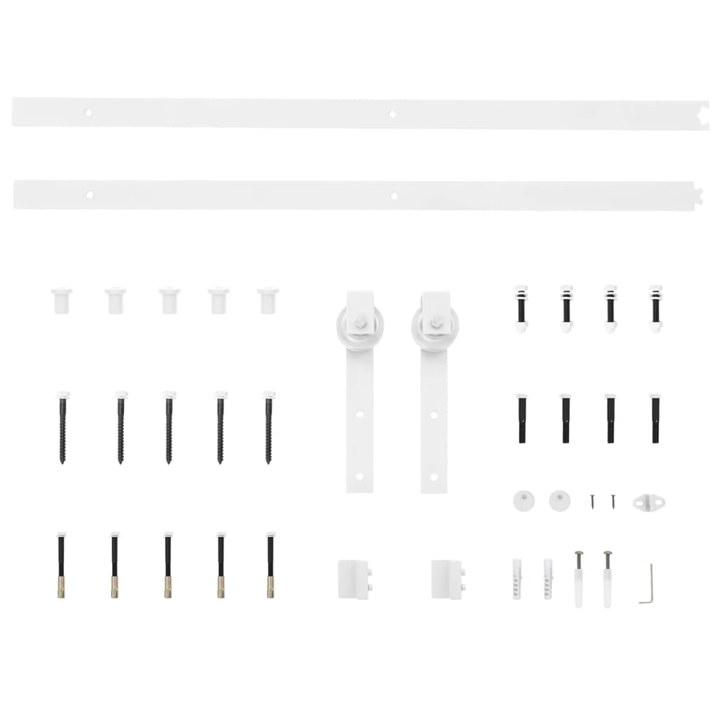 8720286854396_g_en_hd_2 vidaXL Sliding Door Hardware Kit 200 cm Steel White - Image 4