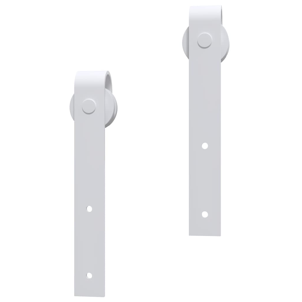 8720286854396_g_en_hd_3 vidaXL Sliding Door Hardware Kit 200 cm Steel White - Image 5