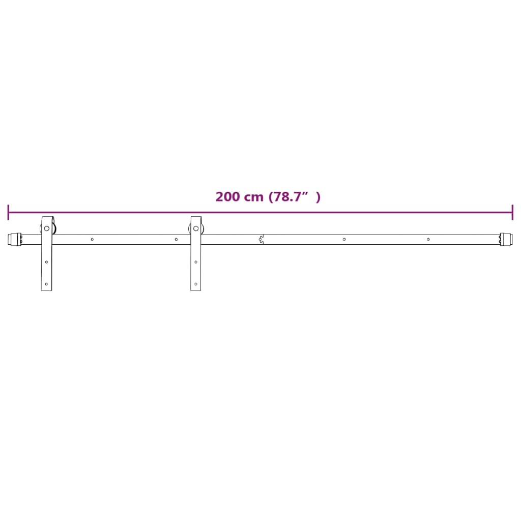 8720286854396_g_en_hd_5 vidaXL Sliding Door Hardware Kit 200 cm Steel White - Image 7