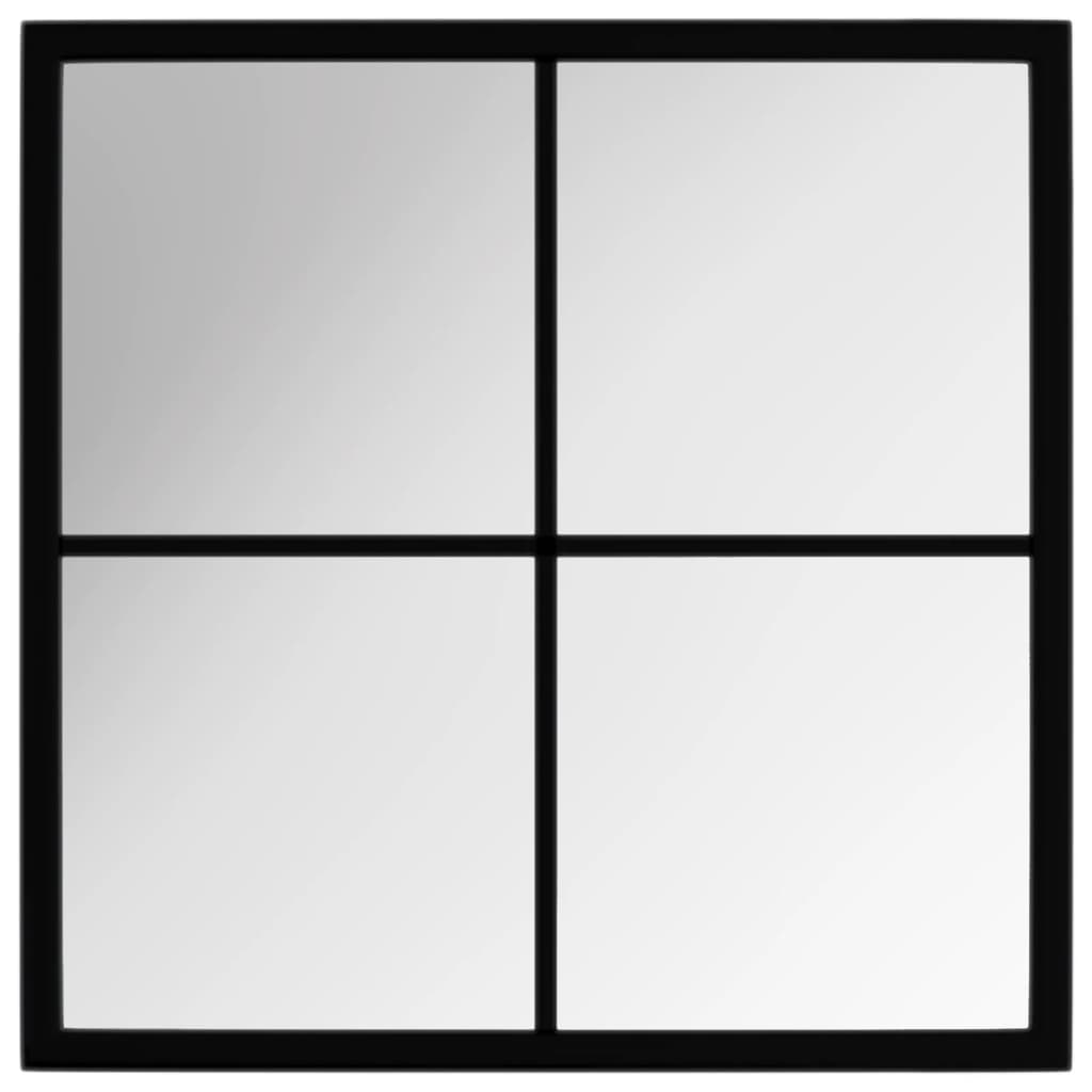 8720286854419_a_en_hd_1 vidaXL Wall Mirror Black 40x40 cm Metal - Image 2