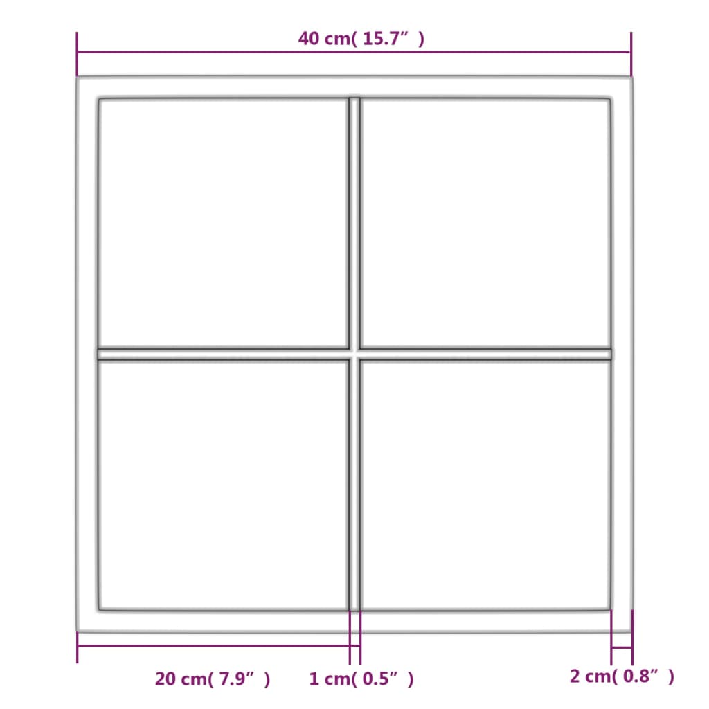 8720286854419_g_en_hd_4 vidaXL Wall Mirror Black 40x40 cm Metal - Image 6