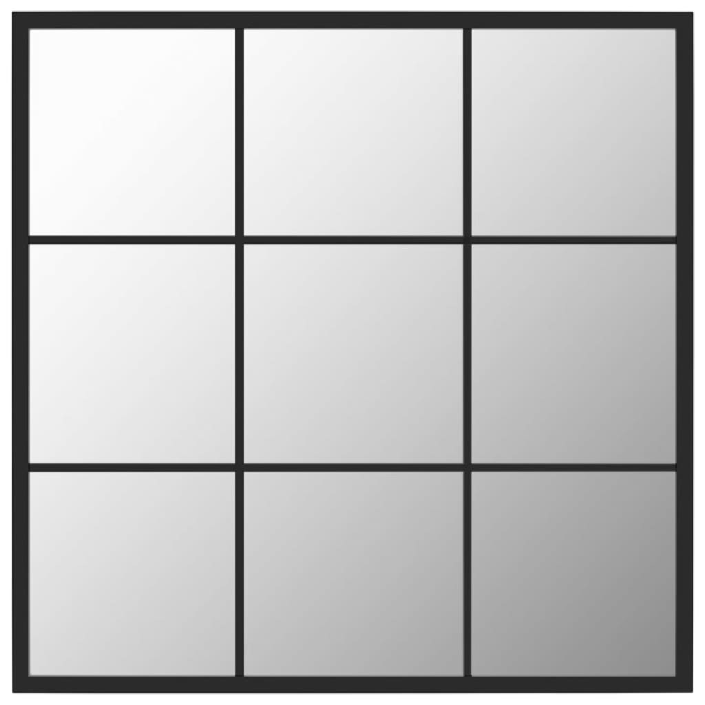8720286854433_a_en_hd_1 vidaXL Wall Mirror Black 60x60 cm Metal - Image 2