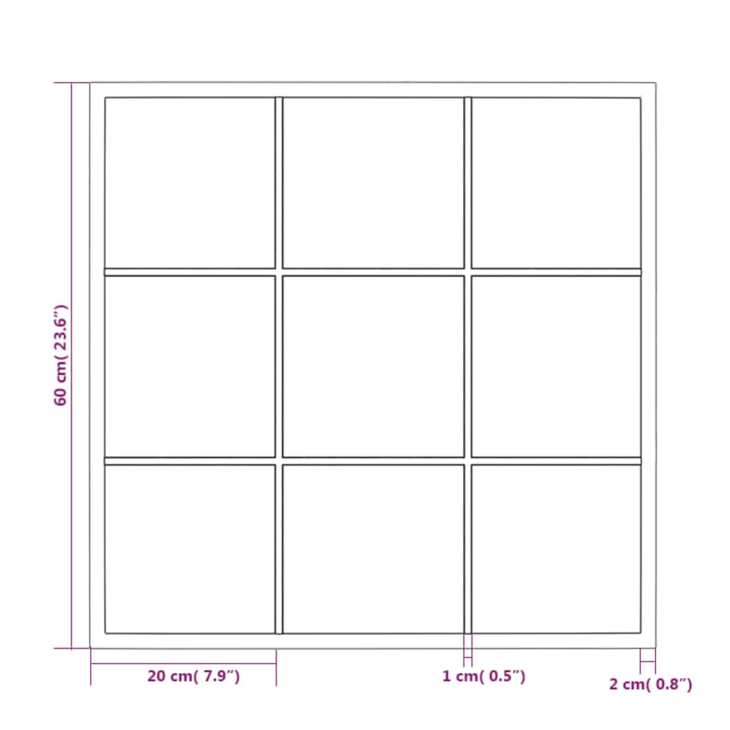 8720286854433_g_en_hd_4 vidaXL Wall Mirror Black 60x60 cm Metal - Image 6