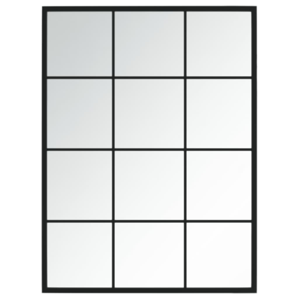 8720286854440_a_en_hd_1 vidaXL Wall Mirror Black 80x60 cm Metal - Image 2