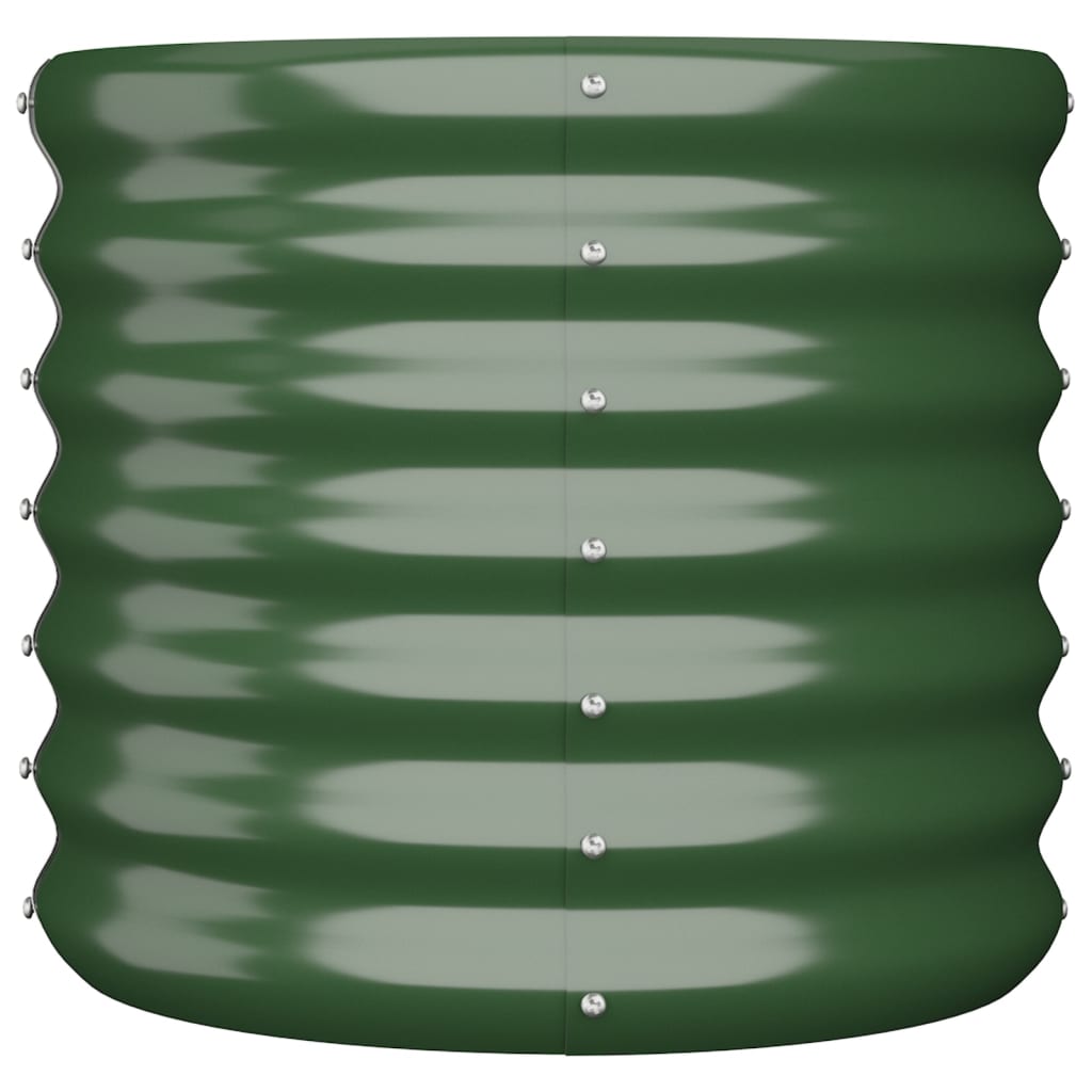 8720286855461_g_en_hd_1 vidaXL Garden Planter Galvanised Steel 40x40x36 cm Green - Image 3