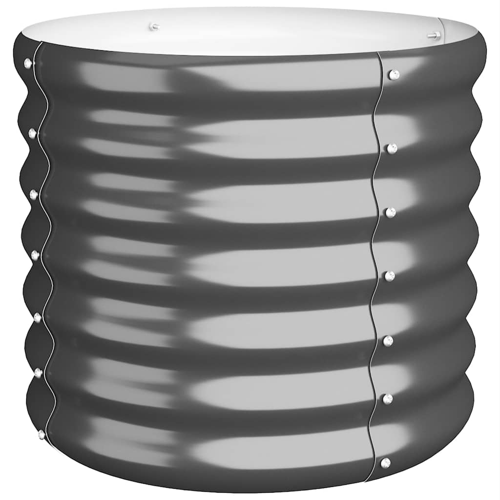 8720286855492_a_en_hd_1 vidaXL Garden Planter Galvanised Steel 40x40x36 cm Anthracite - Image 2