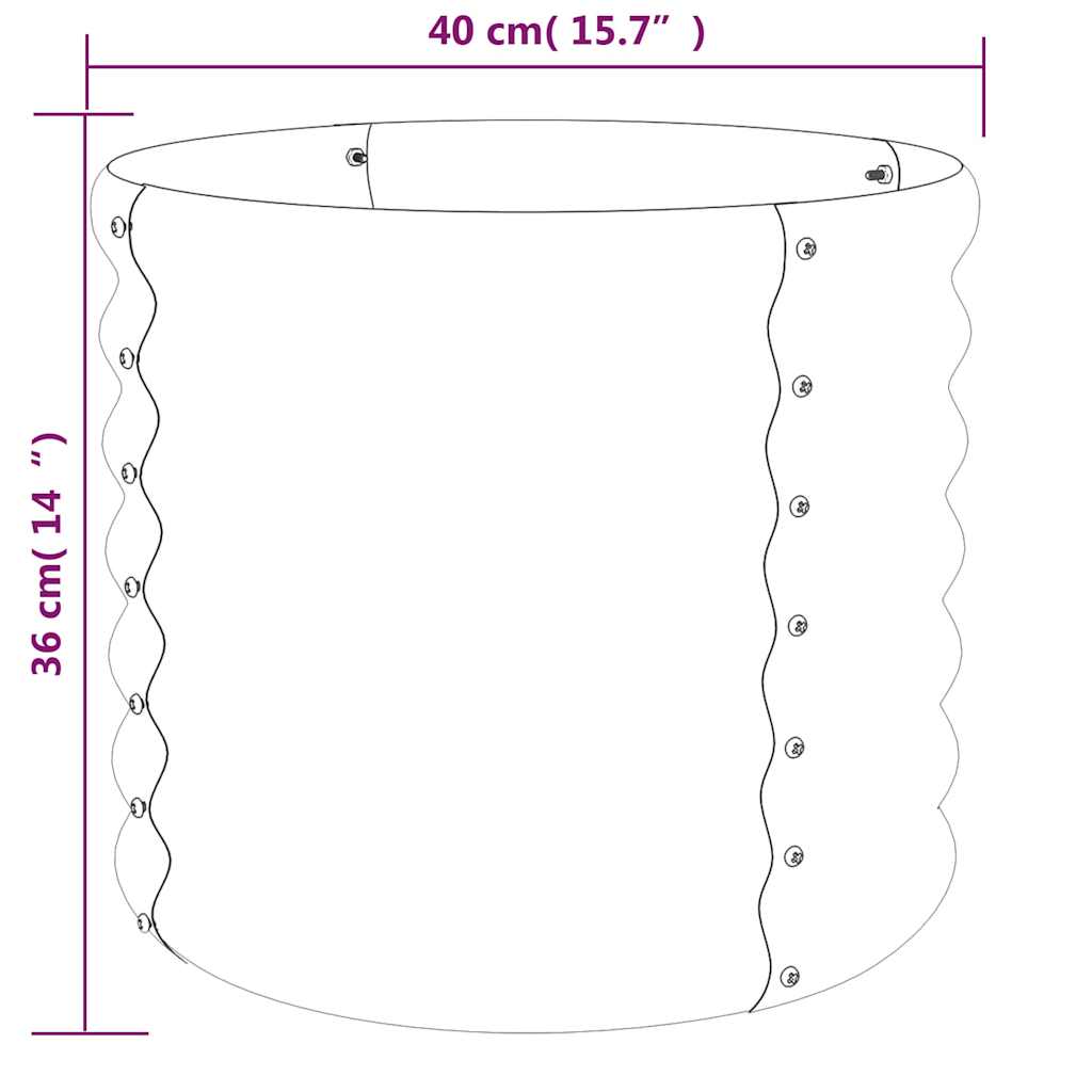 8720286855492_g_en_hd_2 vidaXL Garden Planter Galvanised Steel 40x40x36 cm Anthracite - Image 4