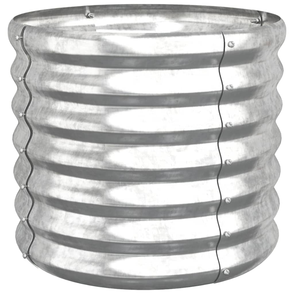 8720286855508_a_en_hd_1 vidaXL Garden Planter Galvanised Steel 40x40x36 cm Silver - Image 2