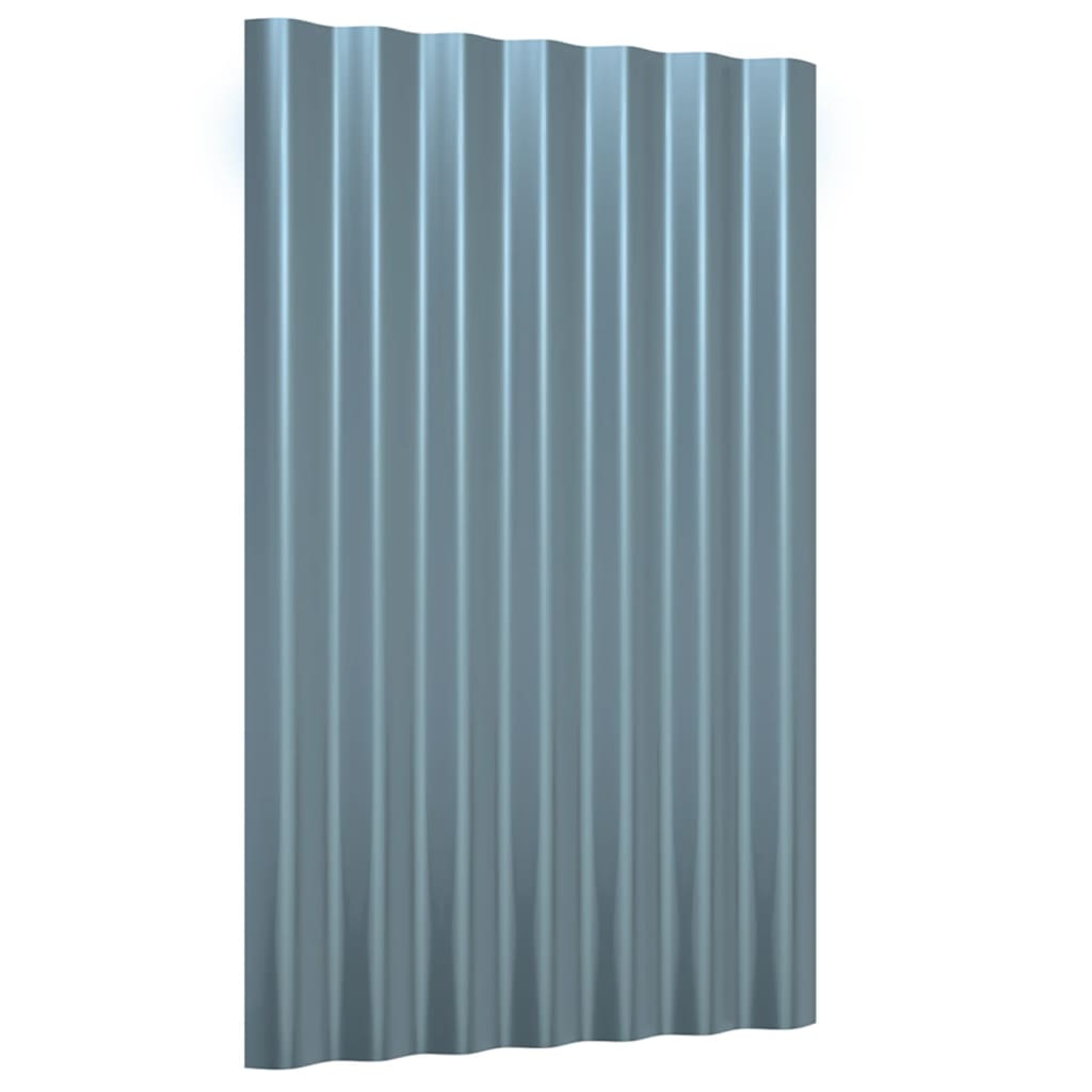 8720286858271_g_en_hd_1 vidaXL Roof Panels 12 pcs Galvanised Steel Grey 60x36 cm - Image 3