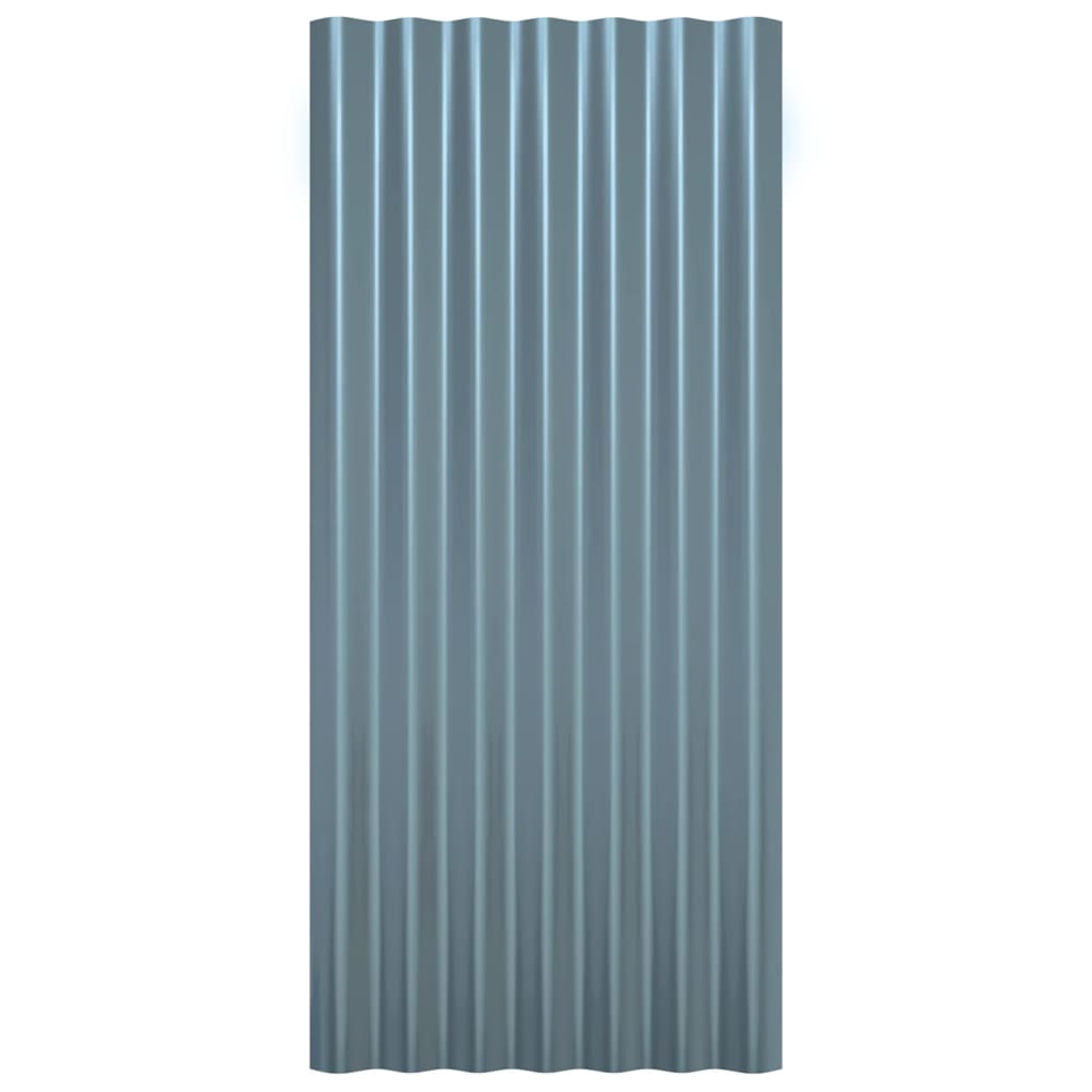 8720286858370_g_en_hd_2 vidaXL Roof Panels 12 pcs Galvanised Steel Grey 80x36 cm - Image 4