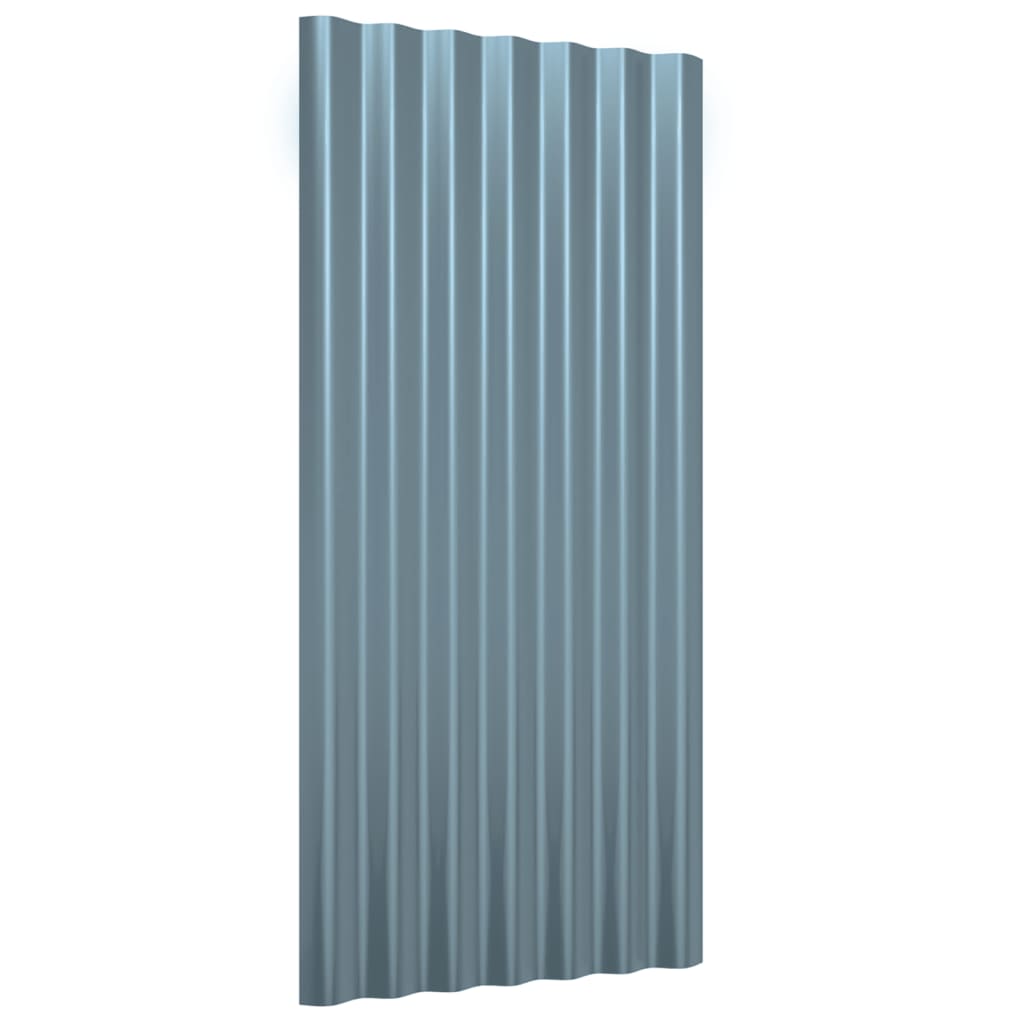 8720286858424_g_en_hd_1 vidaXL Roof Panels 36 pcs Galvanised Steel Grey 80x36 cm - Image 3