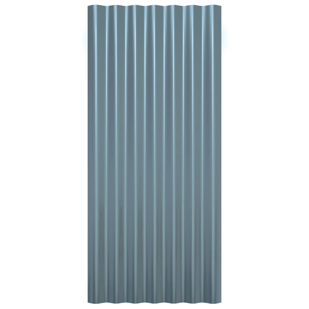 8720286858424_g_en_hd_2 vidaXL Roof Panels 36 pcs Galvanised Steel Grey 80x36 cm - Image 4