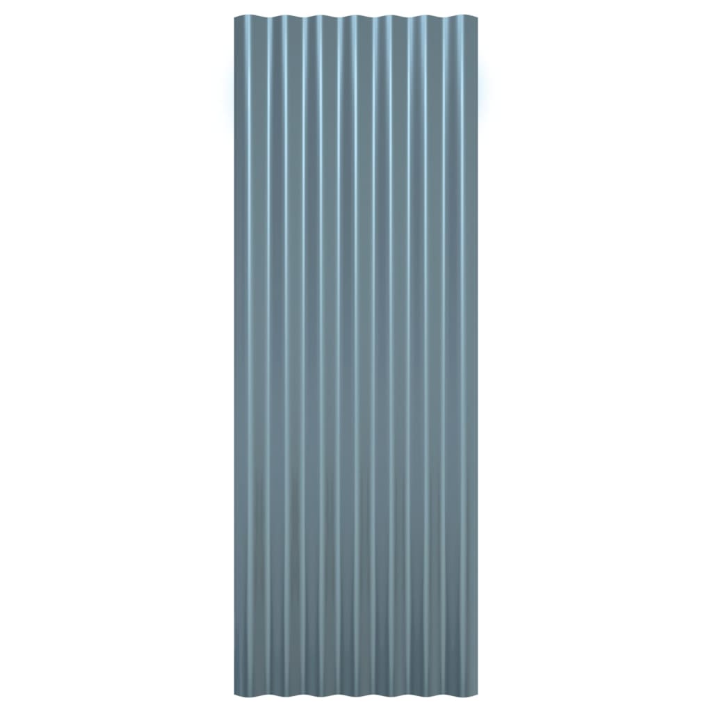 8720286858462_g_en_hd_2 vidaXL Roof Panels 12 pcs Galvanised Steel Grey 100x36 cm - Image 4