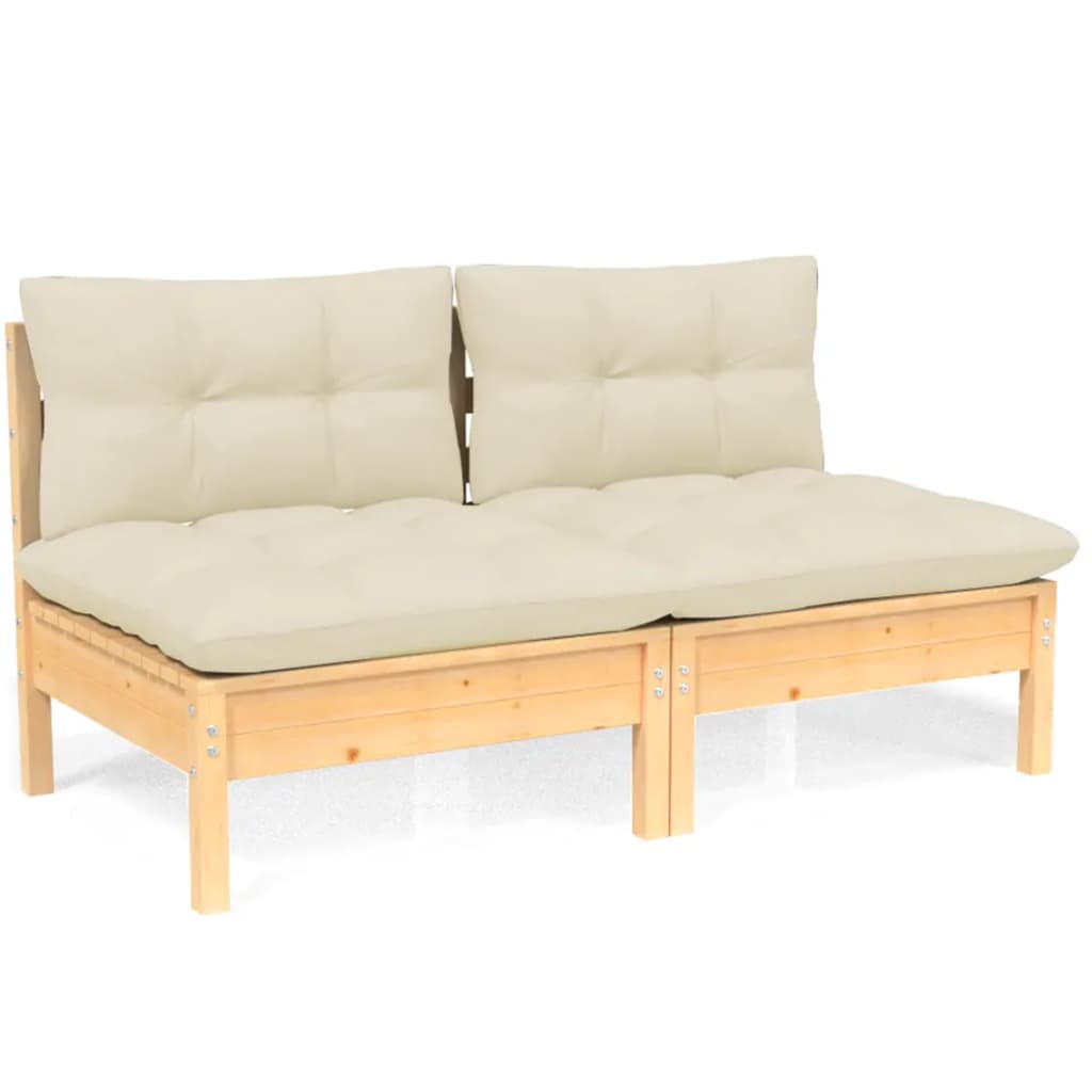8720286858516_a_en_hd_1 vidaXL 2-Seater Garden Sofa with Cream Cushions Solid Wood Pine - Image 2