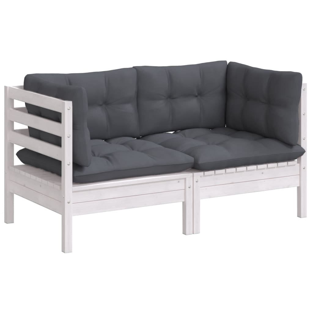 8720286858707_g_en_hd_1 vidaXL 2-Seater Garden Sofa with Anthracite Cushions Solid Wood Pine - Image 3