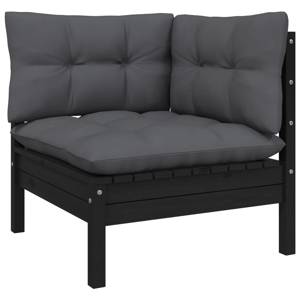 8720286858738_g_en_hd_2 vidaXL 2-Seater Garden Sofa with Anthracite Cushions Solid Wood Pine - Image 4