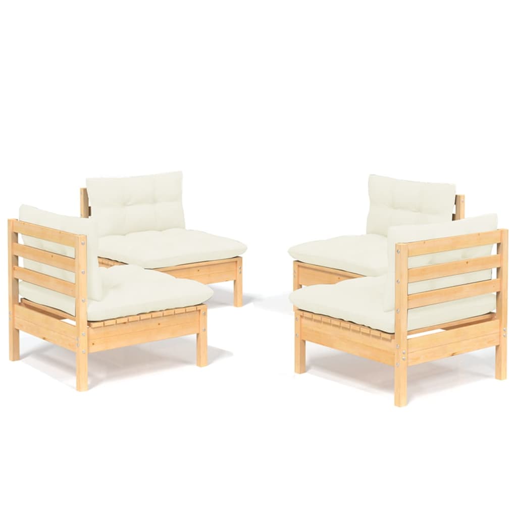 8720286858875_a_en_hd_1 vidaXL 4 Piece Garden Lounge Set with Cream Cushions Pinewood - Image 2