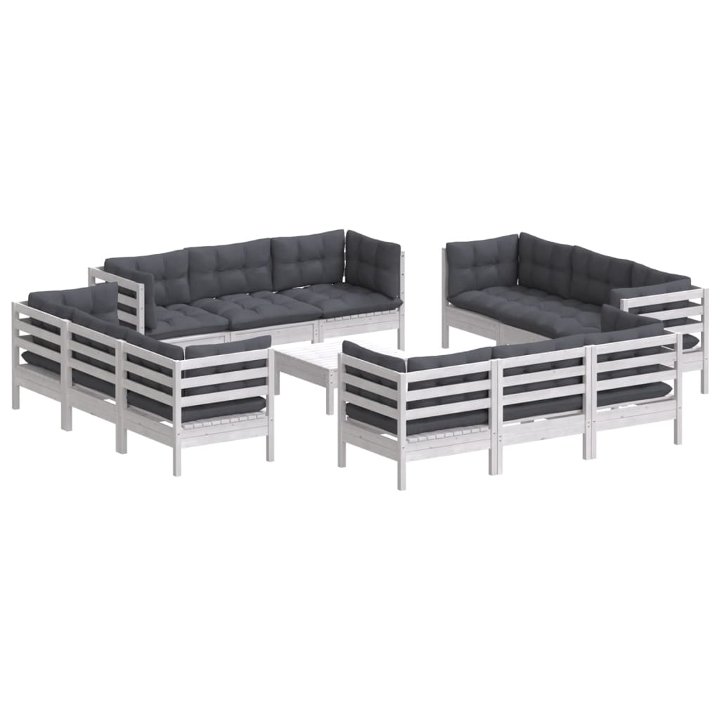 8720286859308_g_en_hd_1 vidaXL 13 Piece Garden Lounge Set with Anthracite Cushions Pinewood - Image 3