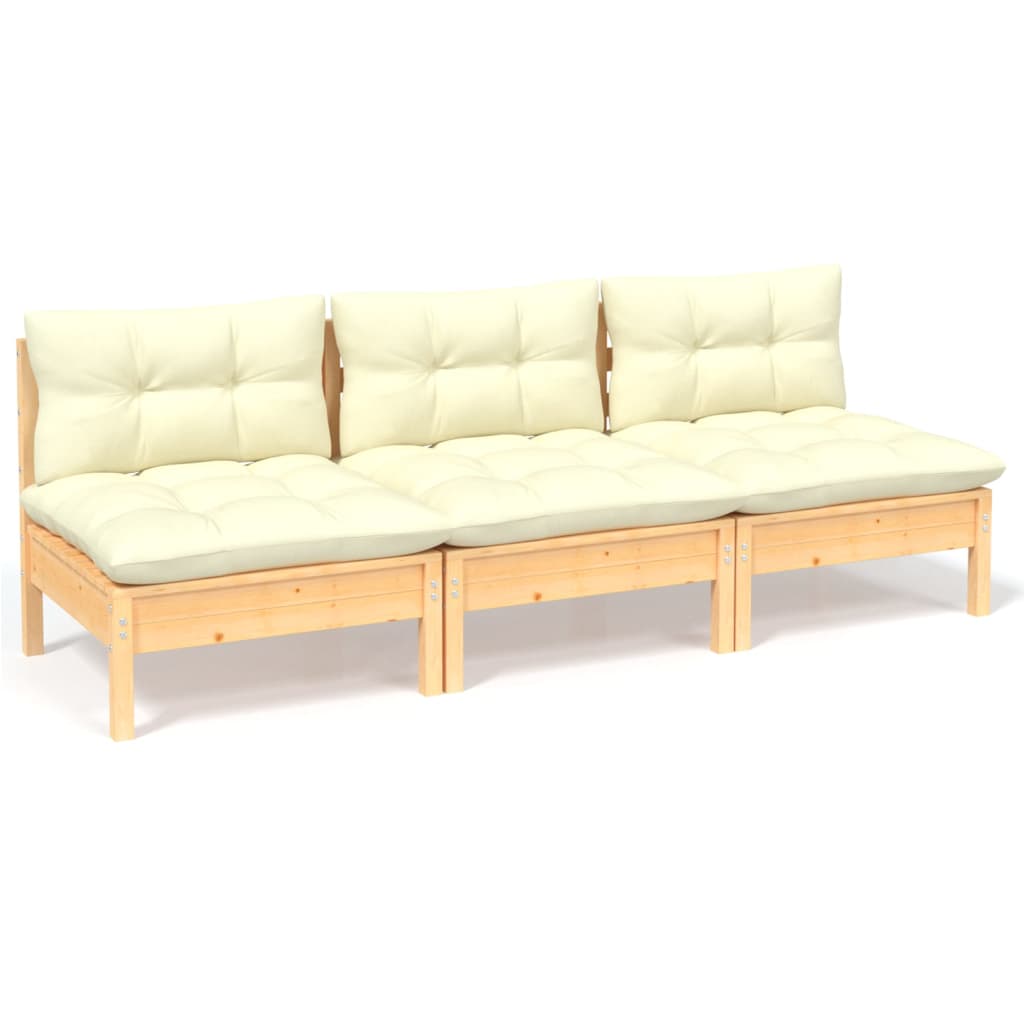 8720286859353_a_en_hd_1 vidaXL 3-Seater Garden Sofa with Cream Cushions Solid Pinewood - Image 2