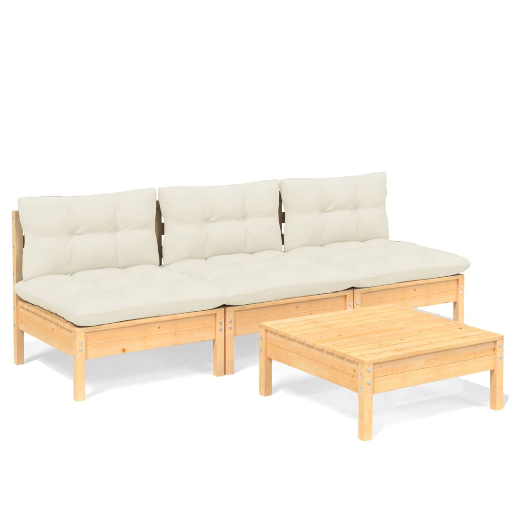 8720286859414_a_en_hd_1 vidaXL 4 Piece Garden Lounge Set with Cream Cushions Pinewood - Image 2