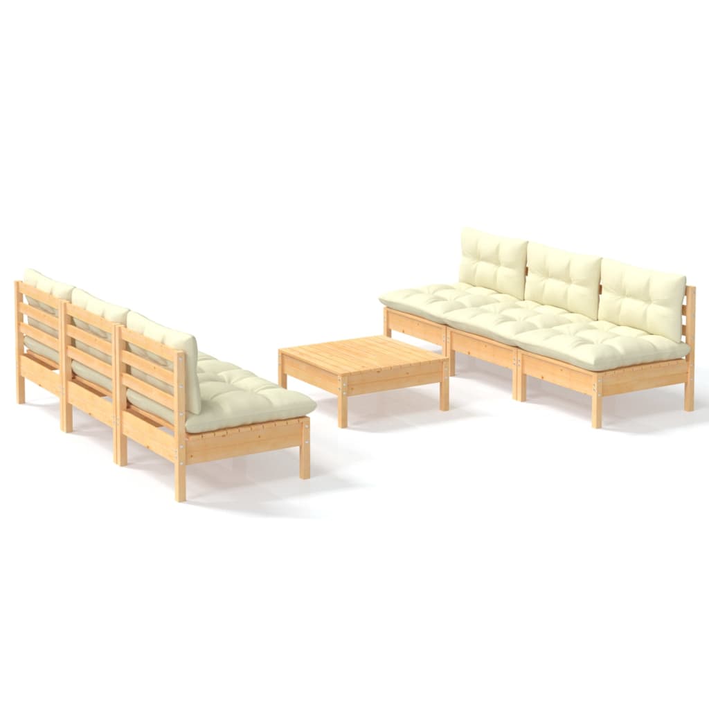 8720286859537_a_en_hd_1 vidaXL 7 Piece Garden Lounge Set with Cream Cushions Pinewood - Image 2
