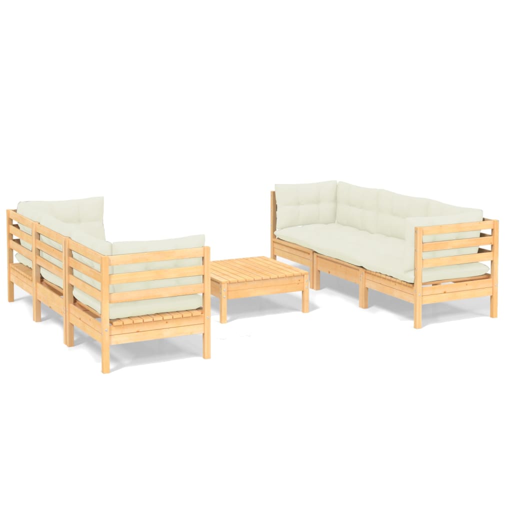 8720286859773_a_en_hd_1 vidaXL 7 Piece Garden Lounge Set with Cream Cushions Pinewood - Image 2