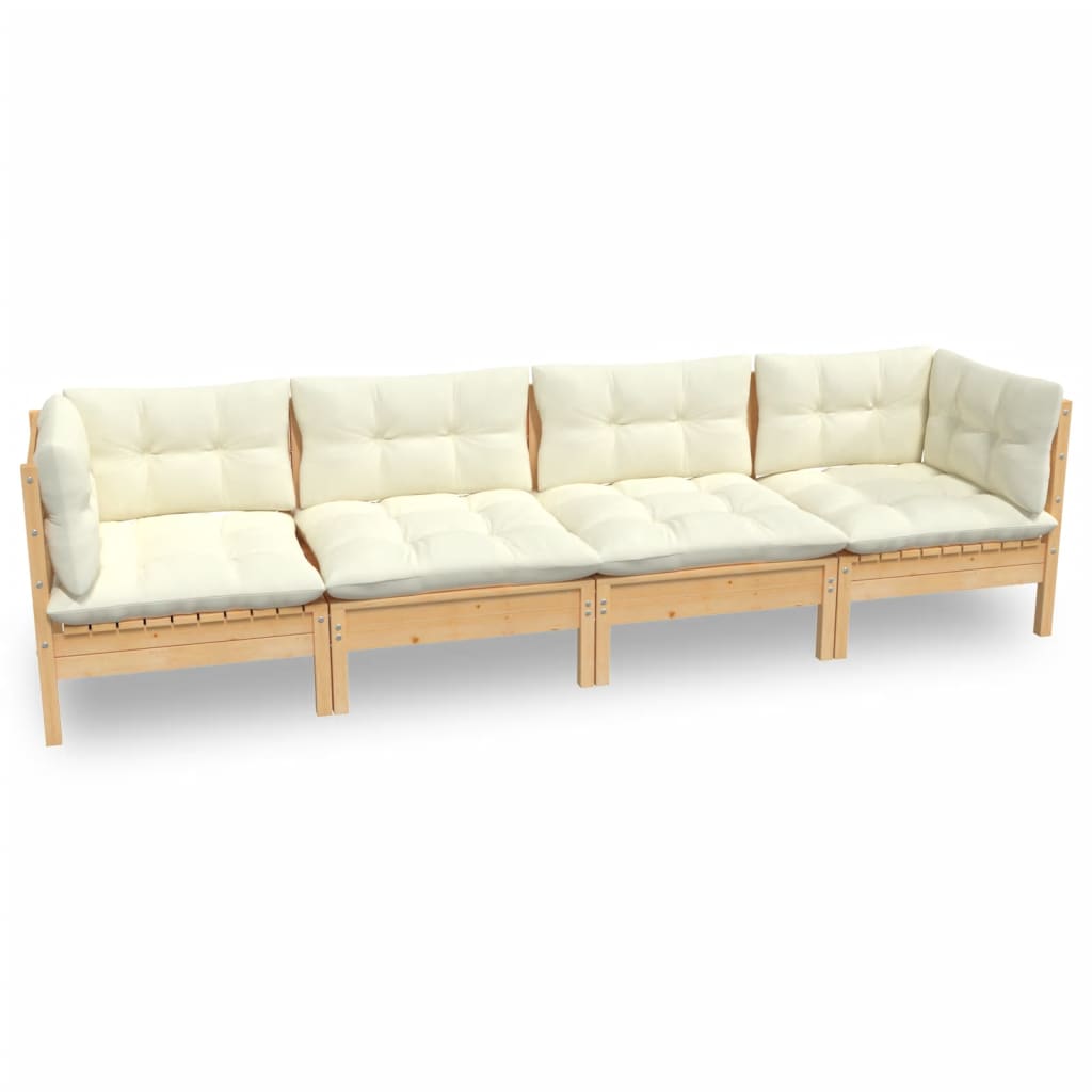 8720286860076_a_en_hd_1 vidaXL 4 Piece Garden Lounge Set with Cream Cushions Solid Pinewood - Image 2