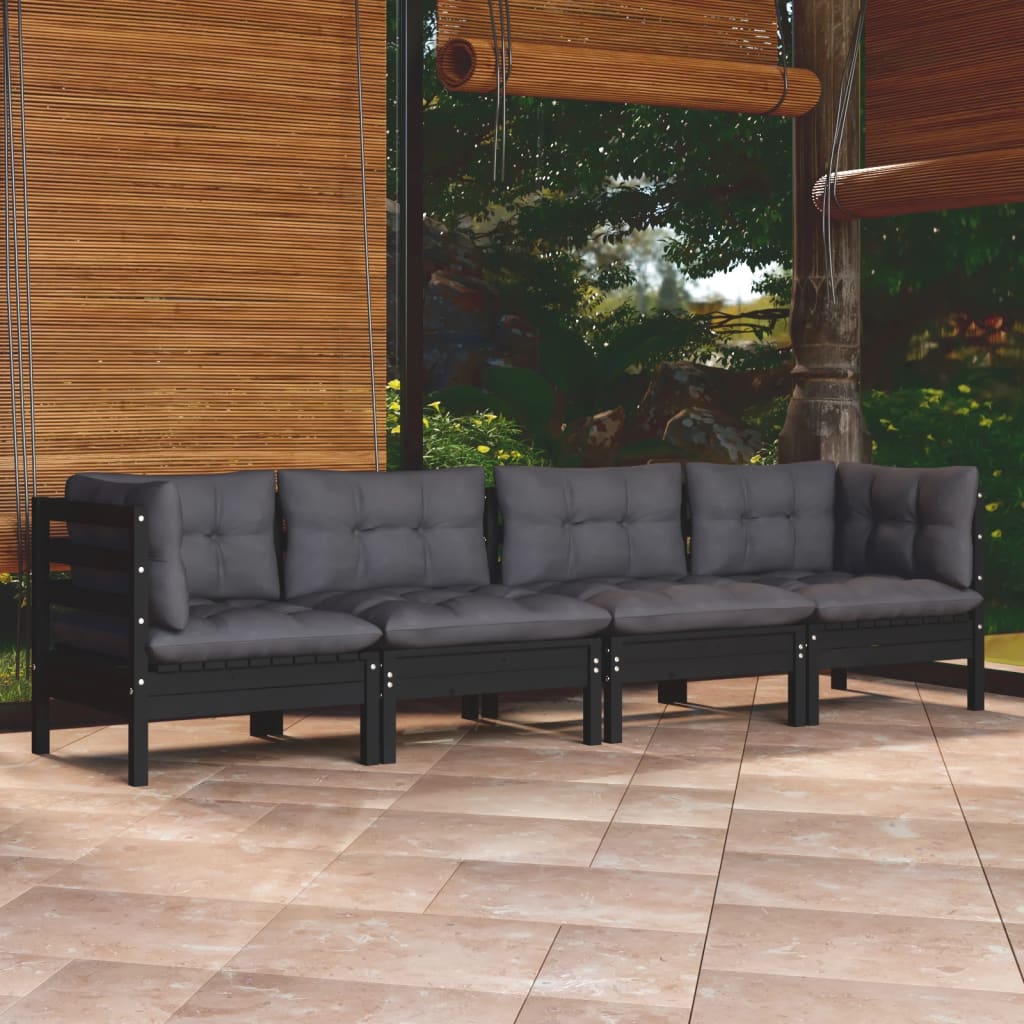 8720286860113_m_en_hd_1 vidaXL 4 Piece Garden Lounge Set with Cushions Solid Pinewood - Image 1