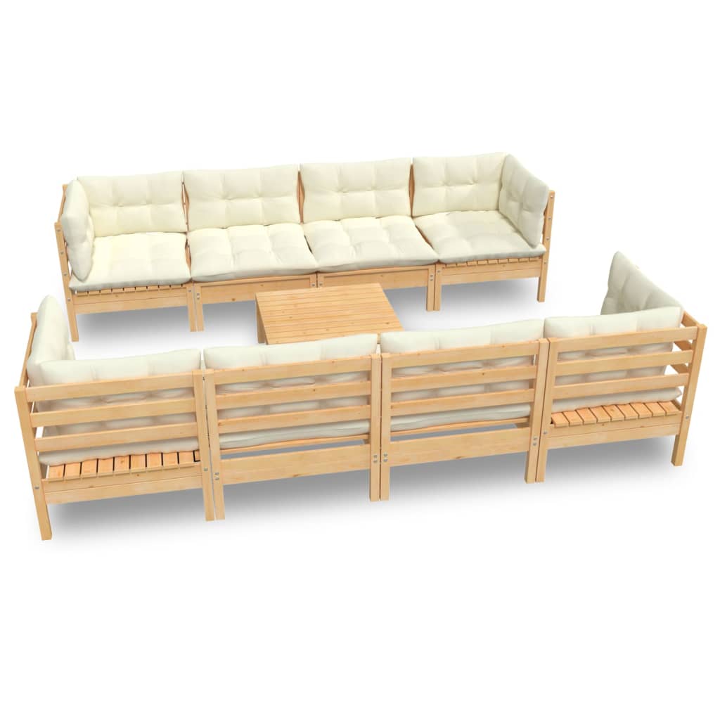 8720286860250_a_en_hd_1 vidaXL 9 Piece Garden Lounge Set with Cream Cushions Solid Pinewood - Image 2