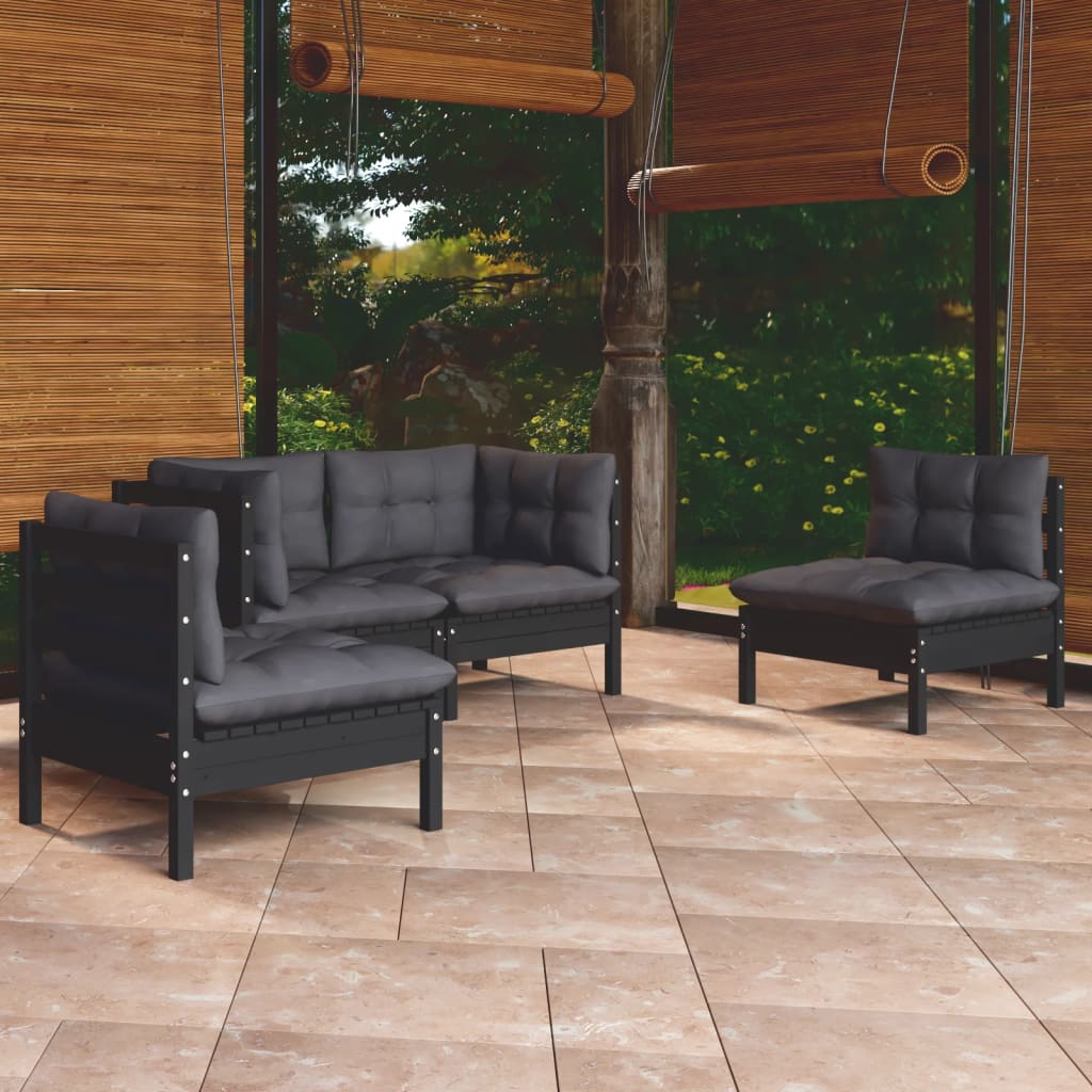 8720286860359_m_en_hd_1 vidaXL 4 Piece Garden Lounge Set with Cushions Solid Pinewood - Image 1