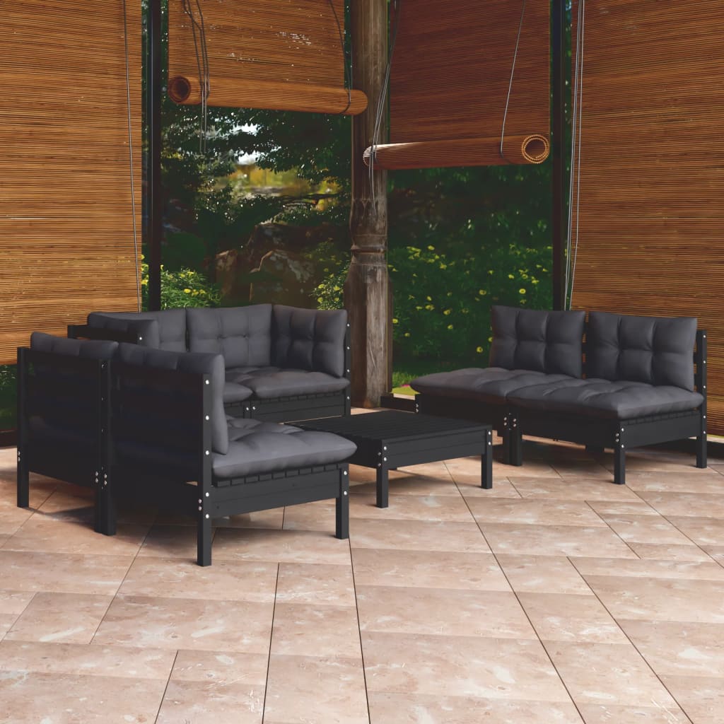 8720286860779_m_en_hd_1 vidaXL 7 Piece Garden Lounge Set with Cushions Solid Pinewood - Image 1