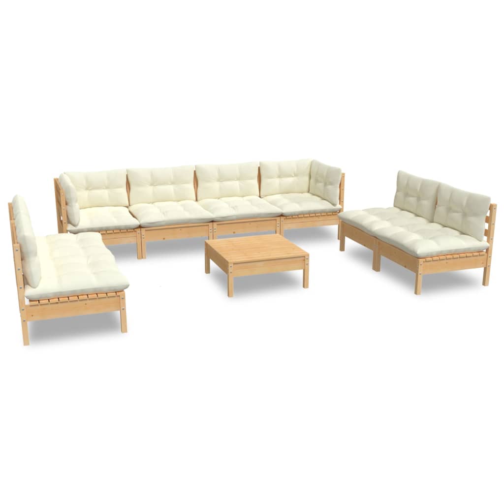 8720286860977_a_en_hd_1 vidaXL 9 Piece Garden Lounge Set with Cream Cushions Solid Pinewood - Image 2