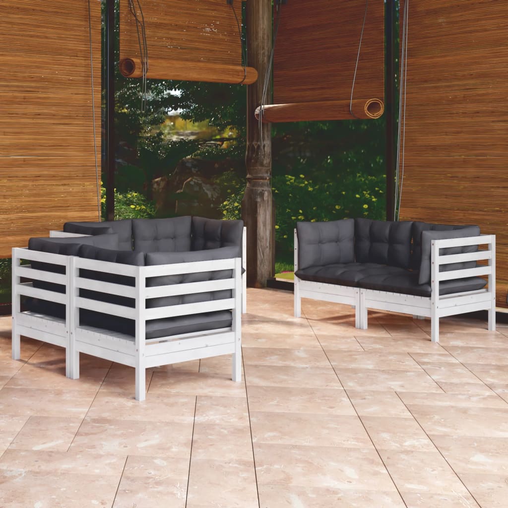 8720286861042_m_en_hd_1 vidaXL 6 Piece Garden Lounge Set with Cushions Solid Pinewood - Image 1