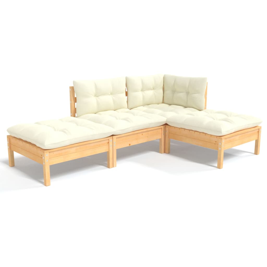 8720286861455_a_en_hd_1 vidaXL 4 Piece Garden Lounge Set with Cream Cushions Solid Pinewood - Image 2
