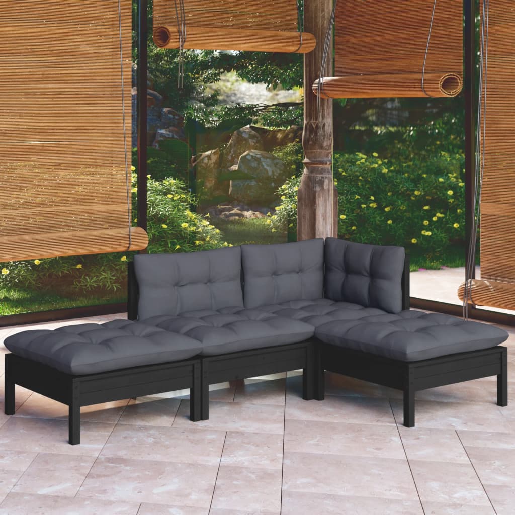 8720286861493_m_en_hd_1 vidaXL 4 Piece Garden Lounge Set with Cushions Solid Pinewood - Image 1