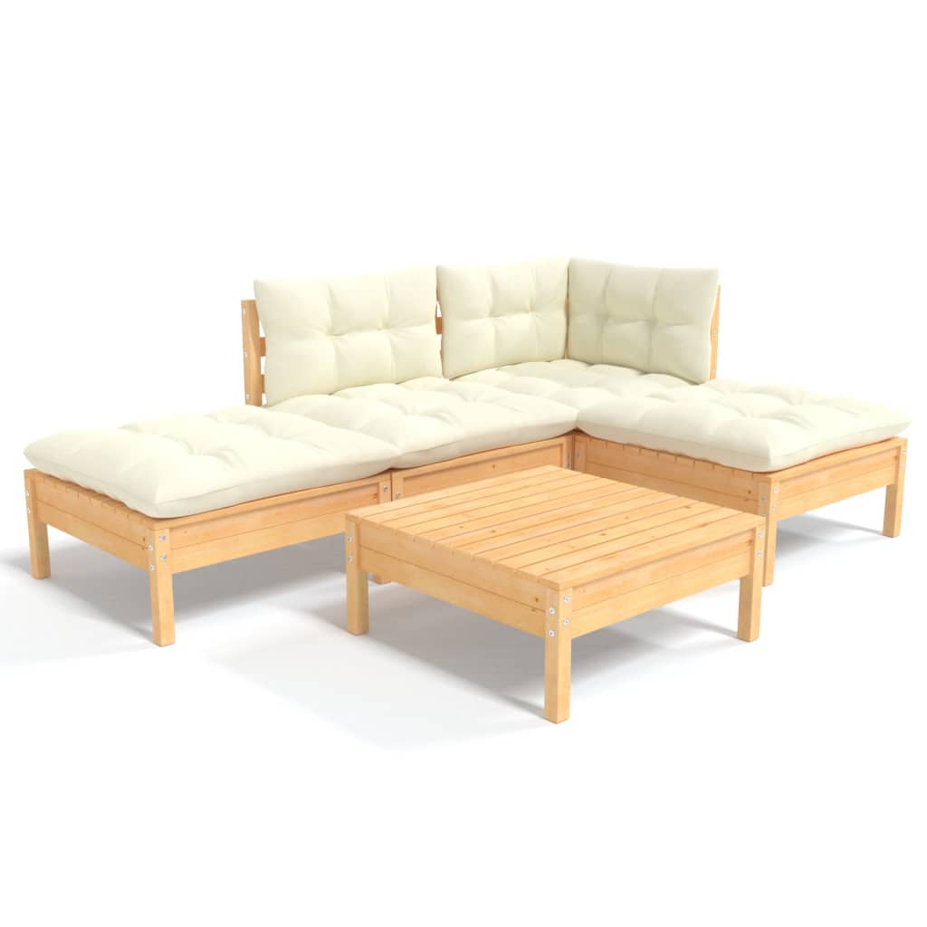 8720286861516_a_en_hd_1 vidaXL 5 Piece Garden Lounge Set with Cream Cushions Pinewood - Image 2
