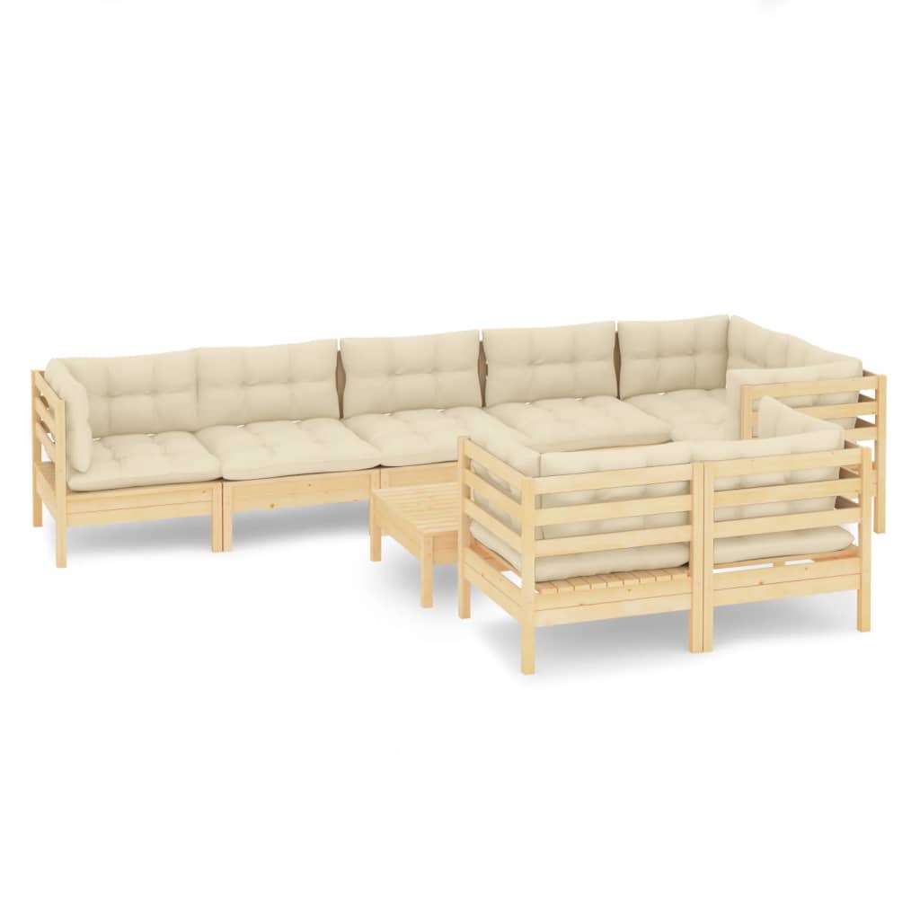 8720286863671_a_en_hd_1 vidaXL 9 Piece Garden Lounge Set with Cream Cushions Solid Pinewood - Image 2