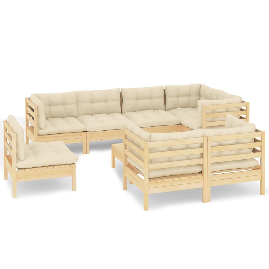 8720286863794_a_en_hd_1 vidaXL 9 Piece Garden Lounge Set with Cream Cushions Solid Pinewood - Image 2