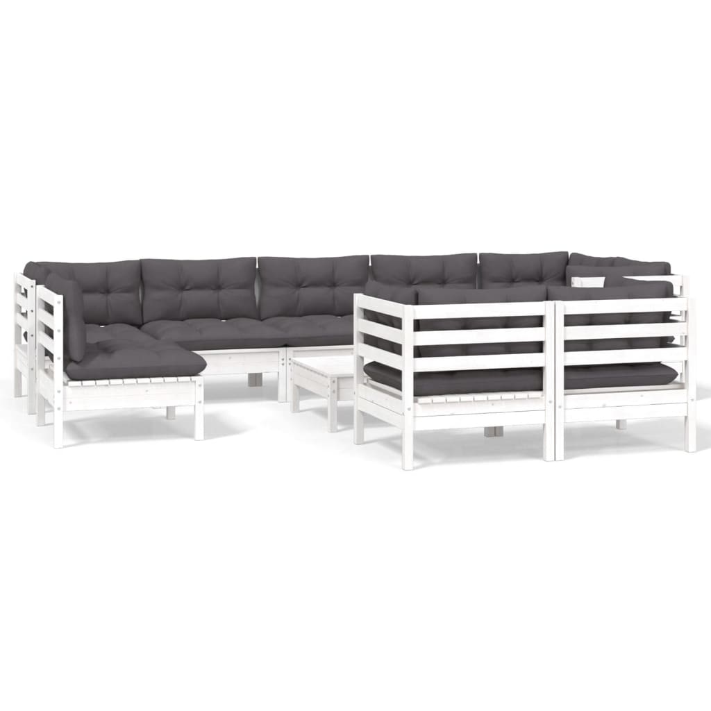 8720286863923_a_en_hd_1 vidaXL 10 Piece Garden Lounge Set with Cushions White Solid Pinewood - Image 2