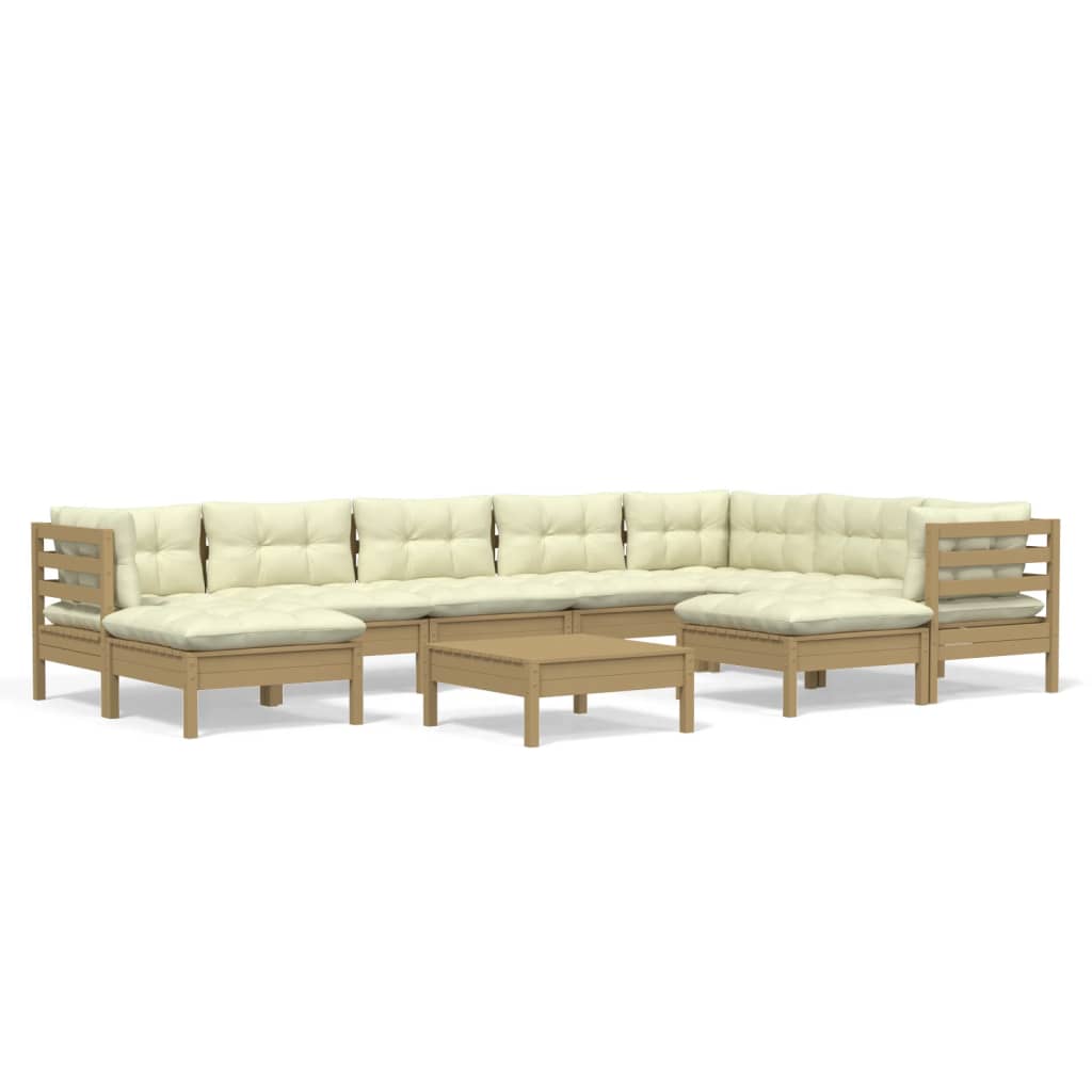 8720286864906_a_en_hd_1 vidaXL 10 Piece Garden Lounge Set with Cushions Honey Brown Pinewood - Image 2