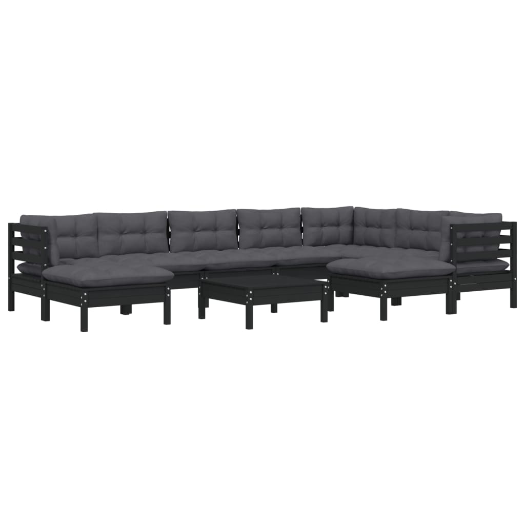 8720286864913_g_en_hd_1 vidaXL 10 Piece Garden Lounge Set with Cushions Black Solid Pinewood - Image 3