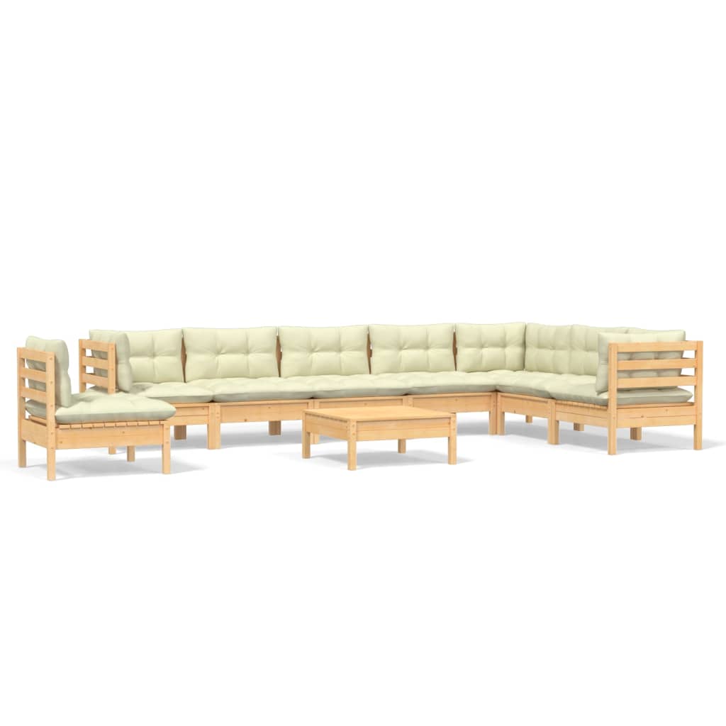 8720286865118_a_en_hd_1 vidaXL 9 Piece Garden Lounge Set with Cream Cushions Solid Pinewood - Image 2